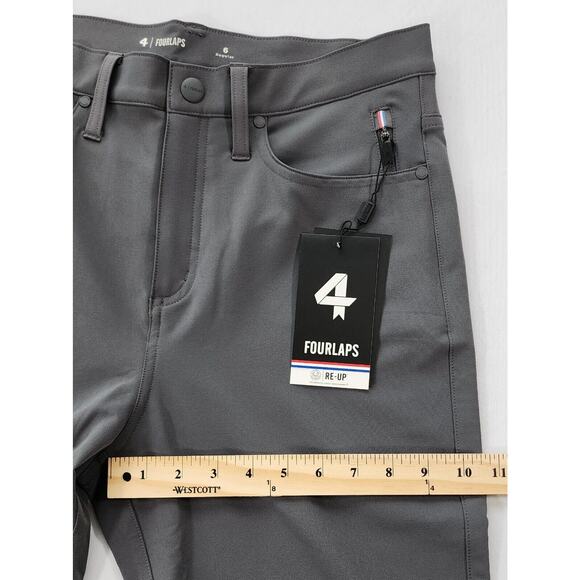 Fourlaps Pants Womens Slim Fit 6 Grey Graphite Evolve Active Water Repellent - Picture 8 of 16